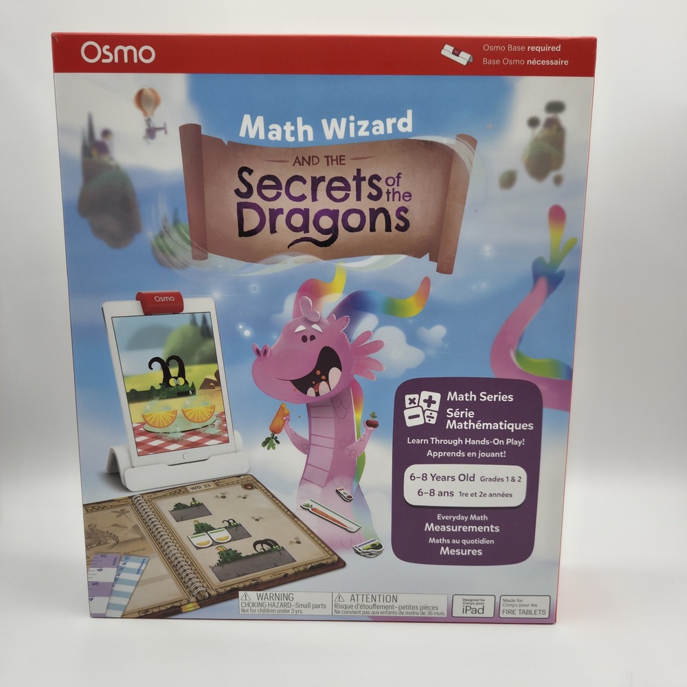 NIB Osmo Math‎ Wizard and the Secrets of the Dragons Measurement Game Ages 6-8